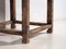 Antique Wood Square Side Table, Image 6