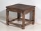 Antique Wood Square Side Table, Image 3