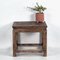 Antique Wood Square Side Table 7