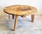 Vintage Round Wooden Table with Metal Chain, 1920 4