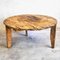 Vintage Round Wooden Table with Metal Chain, 1920, Image 1