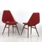 Vintage Bordeaux Red Chairs, 1950, Set of 2 2