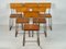 Chaises de Salle à Manger Style Industriel, 1900, Set de 6 2