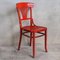 Antiker roter Stuhl von Michael Thonet, 1900 1