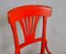 Antiker roter Stuhl von Michael Thonet, 1900 5