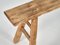 Vintage Style Natural Wood Bench, 1950s, Image 2