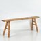 Vintage Style Natural Wood Bench, 1950s 1