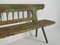 Antique Green Outdoor Bench, 1900s 4