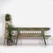 Antique Green Outdoor Bench, 1900s, Image 2