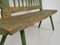 Antique Green Outdoor Bench, 1900s, Image 3