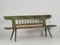 Antique Green Outdoor Bench, 1900s, Image 1