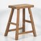 Vintage Stool in Natural Wood, 1960s 3