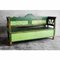 Antique Decorative Bench in Green, Hungary, 1920s, Image 1