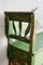 Antique Decorative Bench in Green, Hungary, 1920s, Image 4