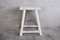 Antique White Rectangular Low Stool, 1950s 4