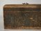 Small Antique Green Trunk, 1910s 5