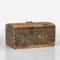 Small Antique Green Trunk, 1910s 1