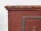 Baúl antiguo de madera de color rojo, 1848, Imagen 5
