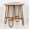 Antique Round Bamboo Side Table, 1920s, Image 1