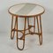 Antique Round Bamboo Side Table, 1920s 6