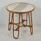 Table d'Appoint Ronde Antique en Bambou, 1920s 6