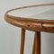 Antique Round Bamboo Side Table, 1920s 3