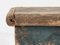 Small Antique Wooden Trunk with Bluish Tones, 1890s 3