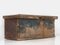 Small Antique Wooden Trunk with Bluish Tones, 1890s, Image 5
