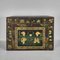 Antique Wooden Trunk with Floral Illustrations, China, 1900s, Image 2