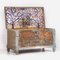 Antiker Aufbewahrungskoffer aus Holz, 1890er 3