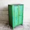 Vintage Wardrobe in Green Metal from Mechanic Shop, 1950s, Image 1