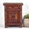 Antique Ruby Red Bedside Table, 1870s 8