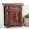 Antique Ruby Red Bedside Table, 1870s 1