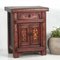 Antique Ruby Red Bedside Table, 1870s, Image 1