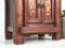Antique Ruby Red Bedside Table, 1870s, Image 7