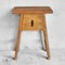 Antique Triangle-Shaped Wooden Nightstand 4