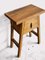 Antiker dreieckiger Nachttisch aus Holz 3