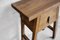 Table de Chevet Antique en Forme de Triangle en Bois 2