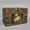 Antique Opera Trunk Illustrated with Chrysanthemums, 1900s 1