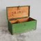 Small Antique Green Wooden Chest, 1910s 3