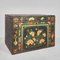 Antique Chinese Trunk with Floral Illustrations, 1900s, Image 1