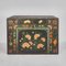Antique Chinese Trunk with Floral Illustrations, 1900s, Image 2