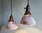 Industrial Mercury Glass Pendant Lights, France, 1930s, Set of 3 6