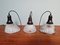 Industrial Mercury Glass Pendant Lights, France, 1930s, Set of 3 20