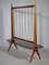 Kidney Table Flower Bench with Trellis Cords in Cherry Wood and Formica, 1950s 7