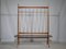 Kidney Table Flower Bench with Trellis Cords in Cherry Wood and Formica, 1950s 8