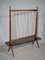 Kidney Table Flower Bench with Trellis Cords in Cherry Wood and Formica, 1950s, Image 1