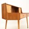 Italienischer Vintage Schreibtisch aus Nussholz & Satiniertem Holz, 1950er 9