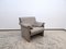 Gray Leather Armchair from de Sede, Image 1