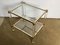 Coffee Table in Gold Metal, Glass and Acrylic Glass, 1950s 4